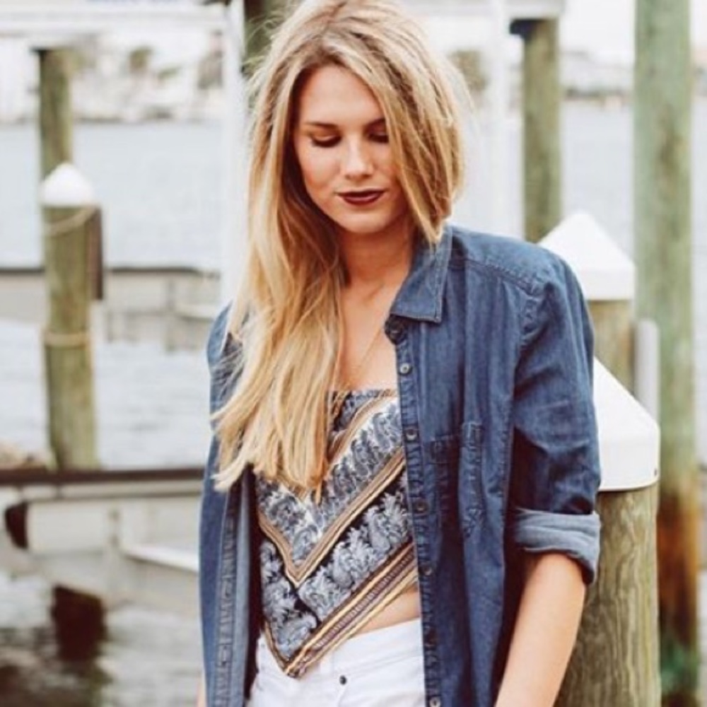 American Threads bandana crop top